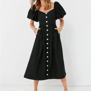 Gently used Tuckernuck Pomander Place Black Alexis Midi Dress XXL